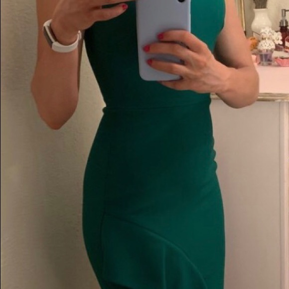 Cinq a Sept Green Piper Sheath Dress 6 - Picture 4 of 9